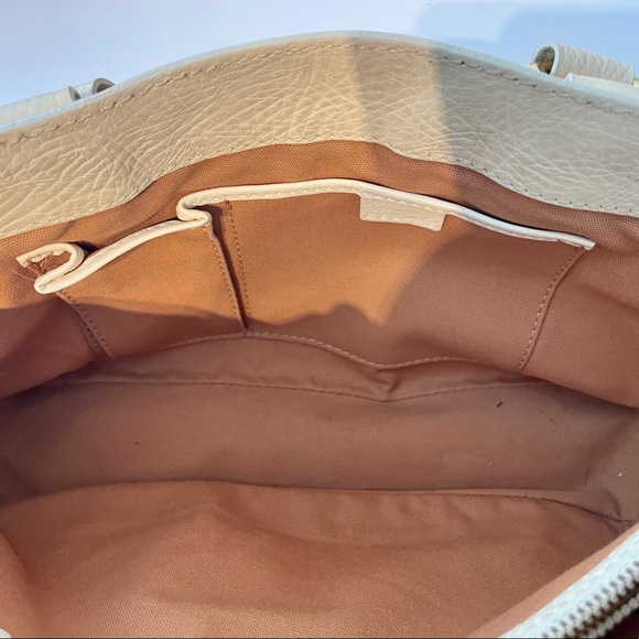 Celine Boogie Women's Leather Handbag Cream Vintage - Picture 6 of 6